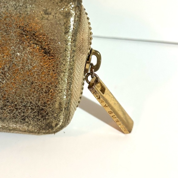 Tory Burch Gold Metallic lZippered Wallet - Picture 3 of 5